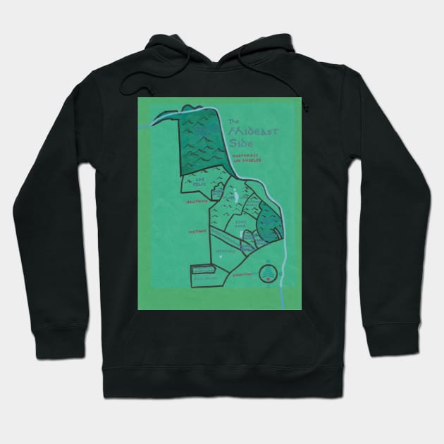 The Mideast Side Hoodie by PendersleighAndSonsCartography